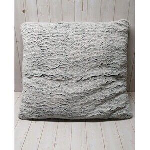 Vtg Texture Waves Greyscale Throw Pillow 22x22 Textured Soft Furry Better Homes